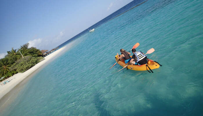 Canoeing in Maldives