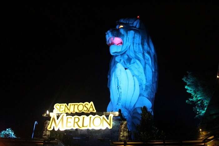 sentosa merlion in singapore 