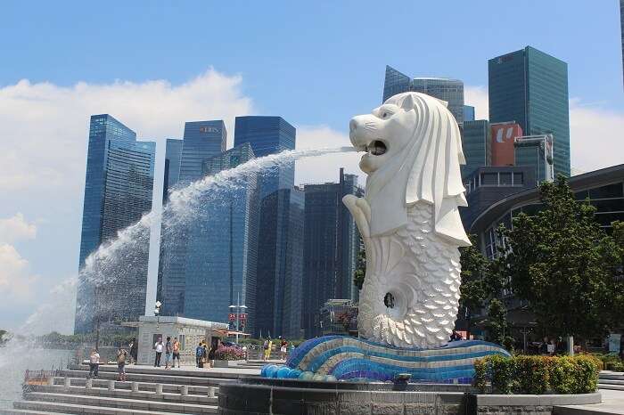 singapore city merlion