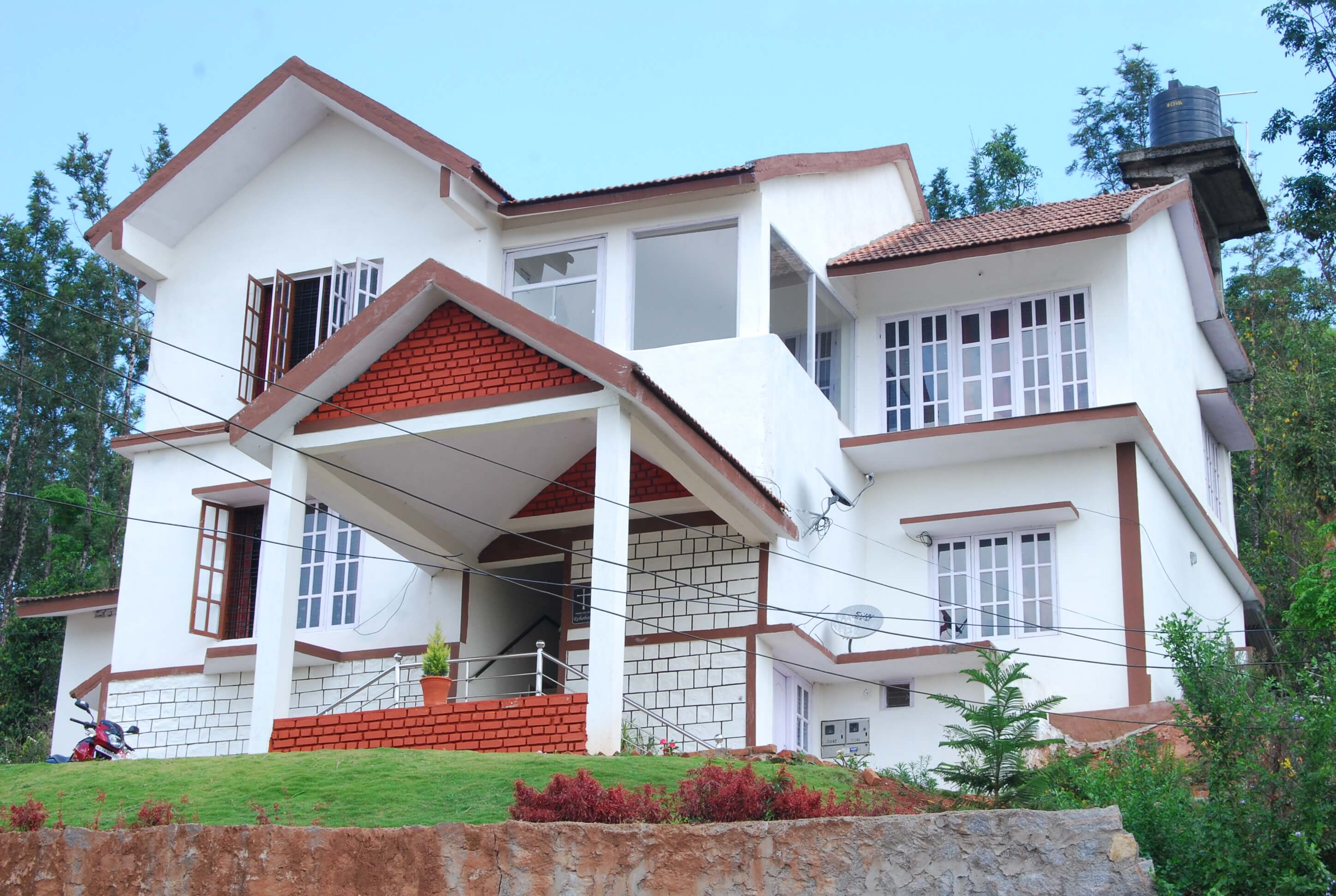 Front of a homestay in Madikeri