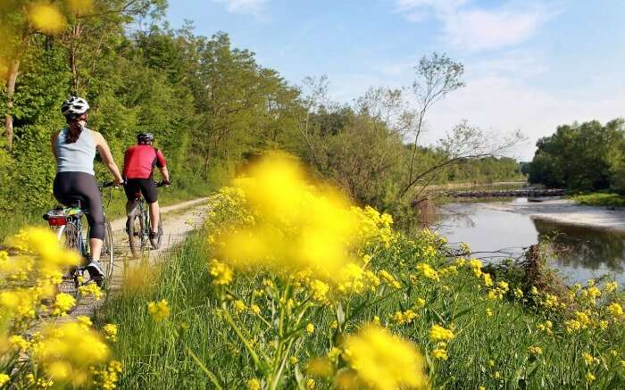 couples cycling in Mostviertel