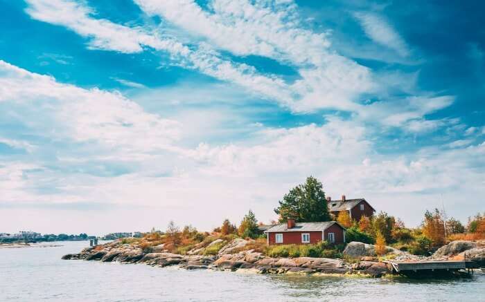 Pier Harbour in Finland 