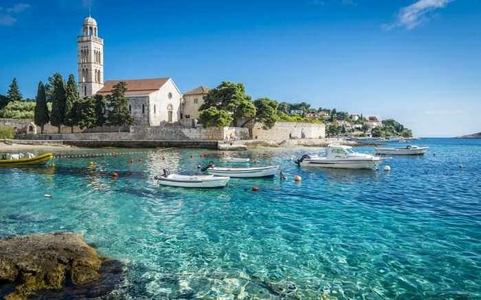 Seashore in Hvar city 