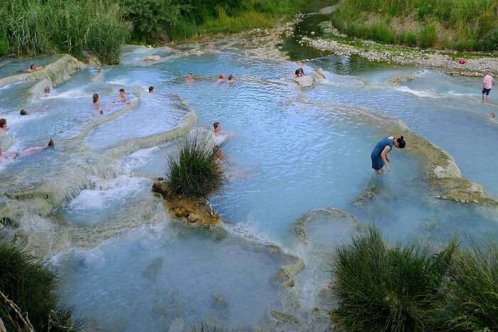 relax in hot springs