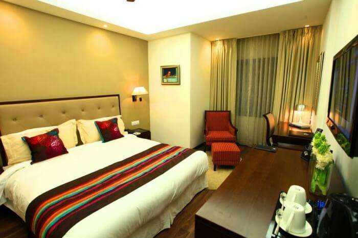 Chic interiors of Rock Manali Hotel