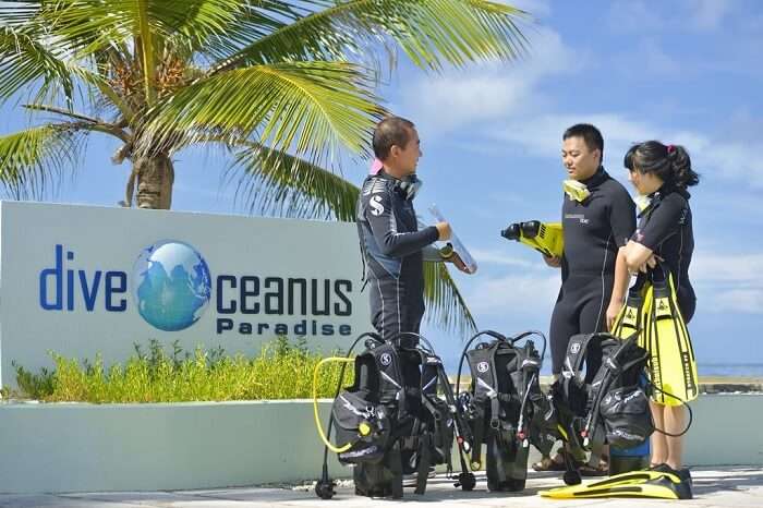 paradise island resort and spa diving