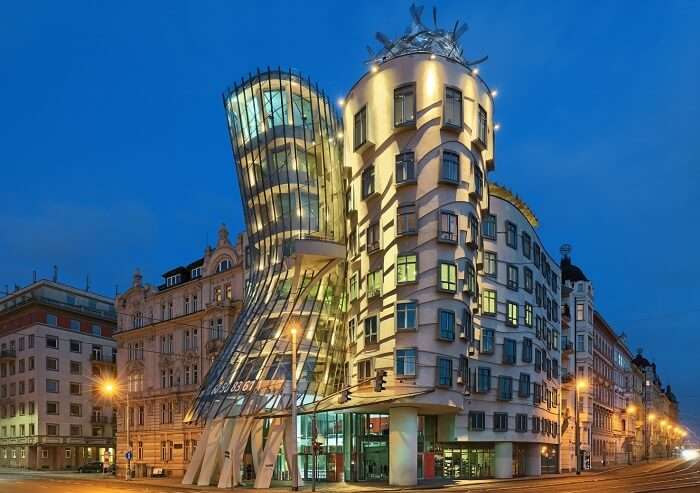 The aesthetically designed Dancing House Hotel in Prague
