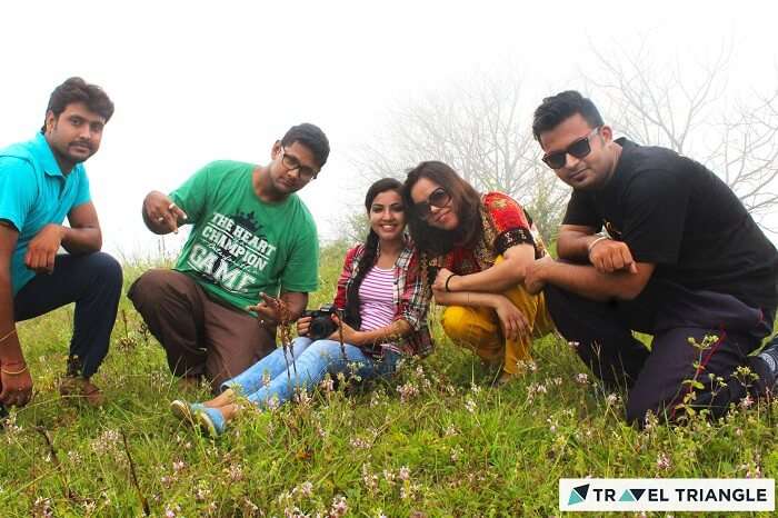 Travelers relaxing in the serene valley of Chakrata