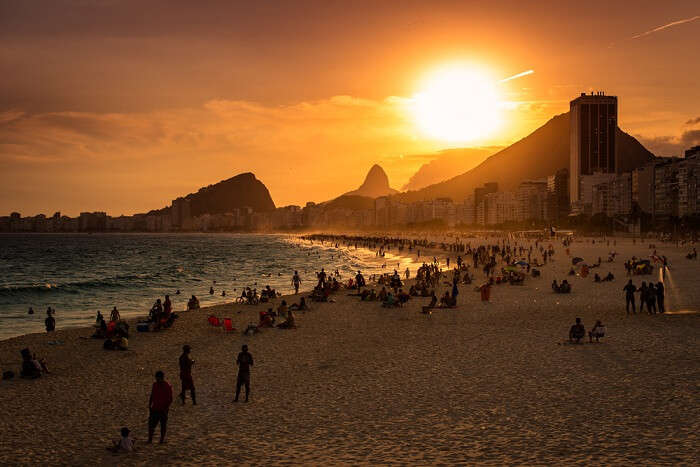 Copacabana beach in rio