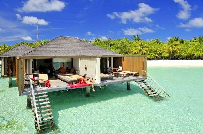 Water villa room at Paradise Island