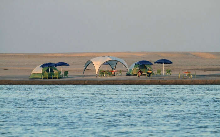 Beachside restaurant by the waters 