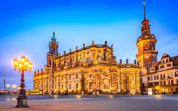 An evening in Dresden