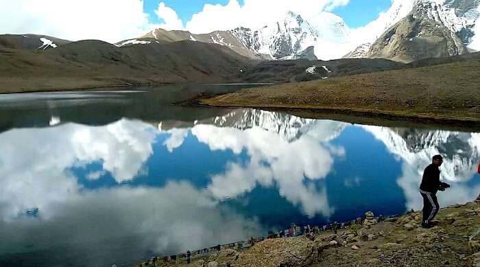 Gurudongmar lake in Sikkim