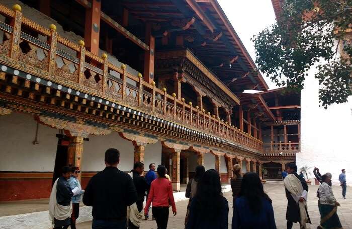bhutan monastery interior