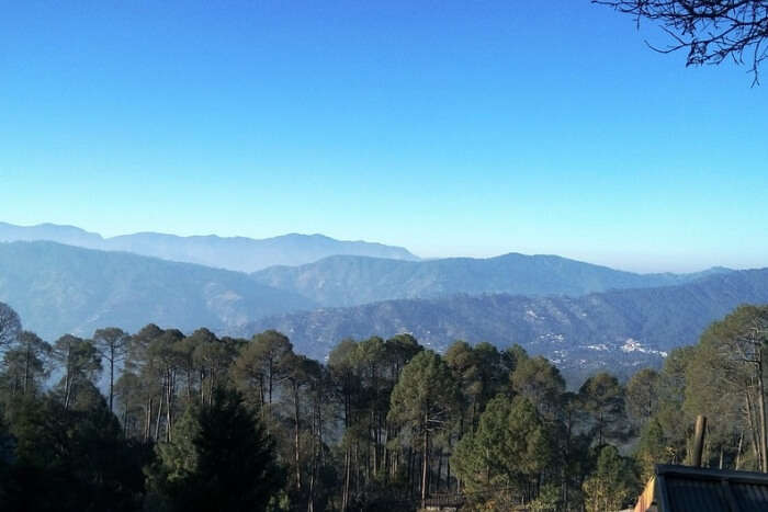 A splendid view of Ranikhet with its lush green surroundings