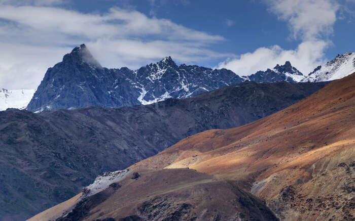 The glorious view of iconic Tiger hill in Dras