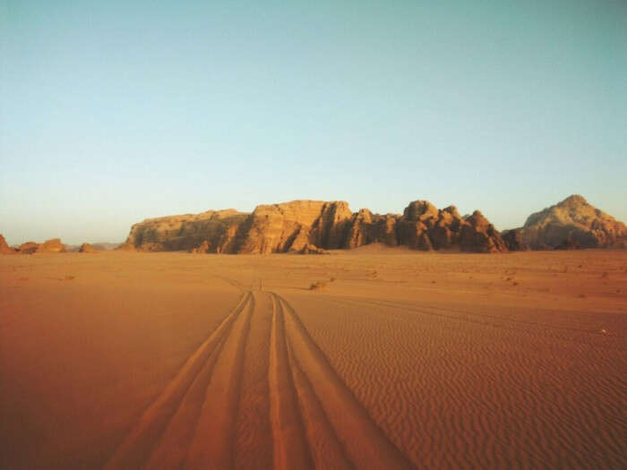 Madaba to Wadi Rum route