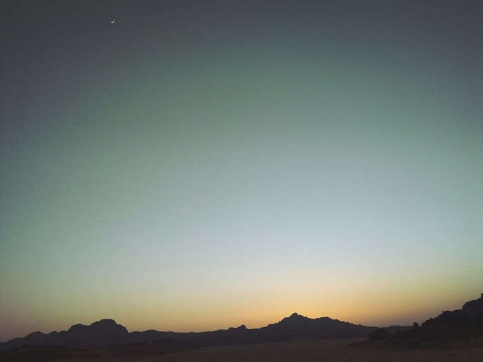 Sunset in Wadi Rum