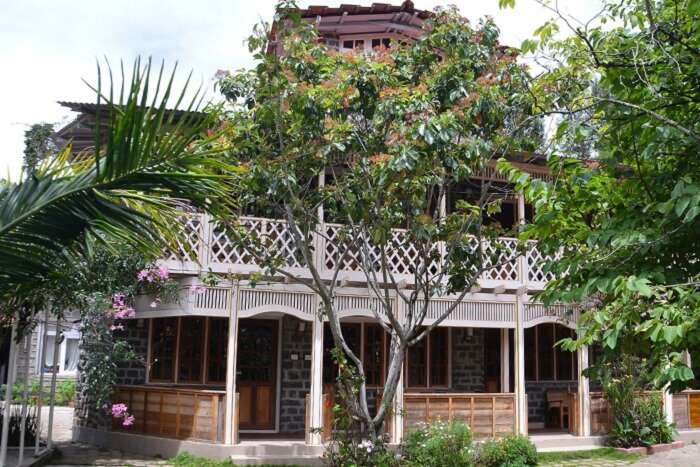 A snap of the exteriors of the Lilly Valley homestay in Kodaikanal