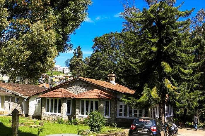 Gardens and exteriors of the Dalethorpe homestay in Kodaikanal