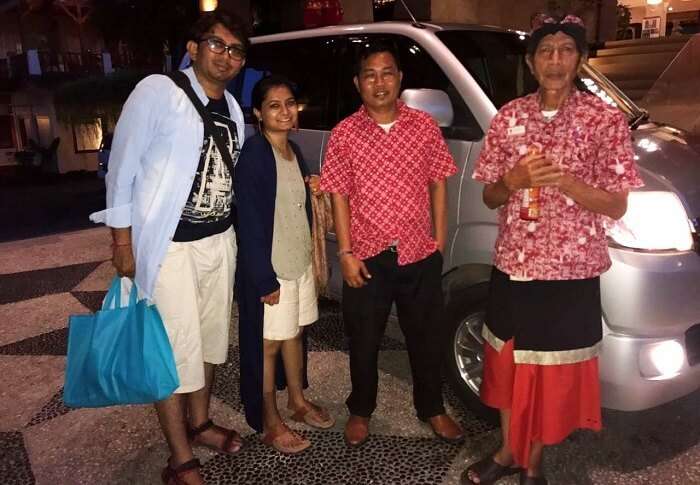 A Honeymoon Couple With Bali Locals