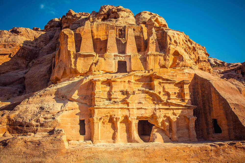 Ancient tombs in Wadi Rum 