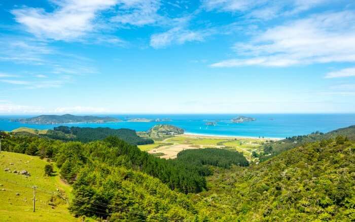 Bay of Islands in New Zealand