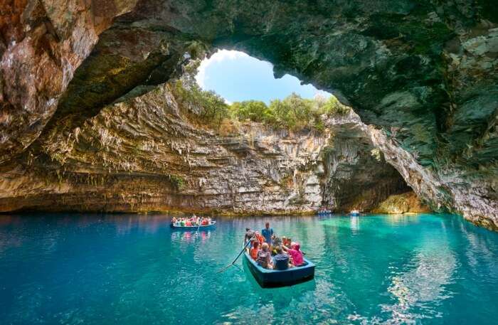 surreal Melissani Cave