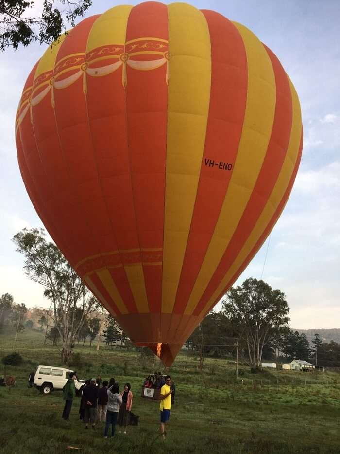 balloon ride in gold coast