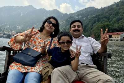 boating at naini lake