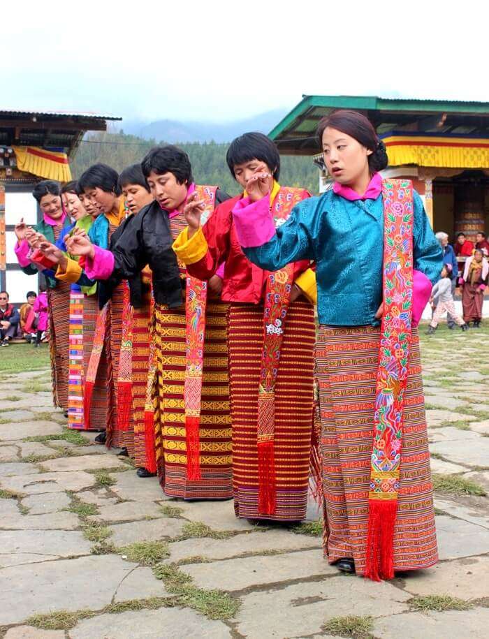 traditional dance performance in bhutan