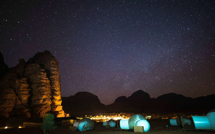 Night sky in Wadi Rum 