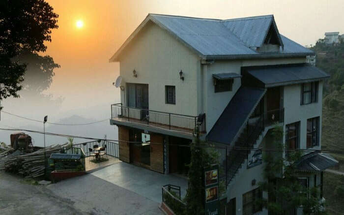 Sunset view from Kasauli Residency hotel 