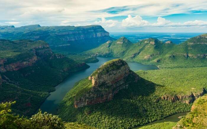 The majestic view of Blyde River Canyon near Kruger National Park 