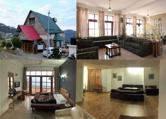 A collage showing various scenes from Hotel Chail Residency