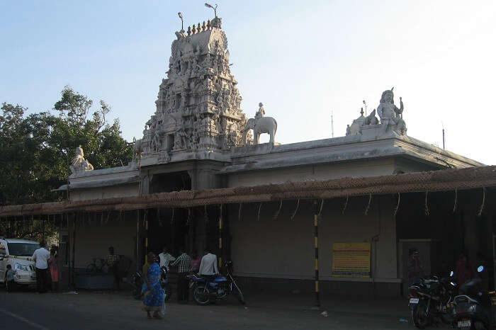 A snap of the beautiful Eachanari Vinayagar Temple in Coimbatore