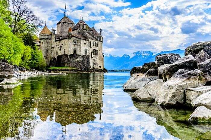 Chateau de Chillon near Montreux in Switzerland
