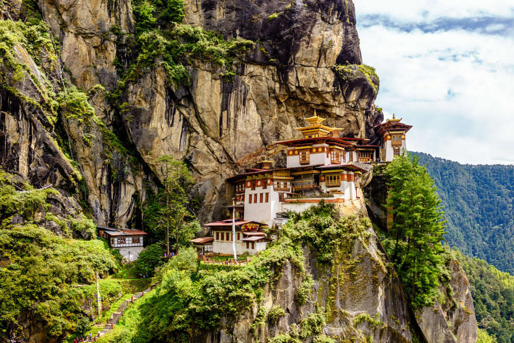 the beautiful monastery in Tiger Hill