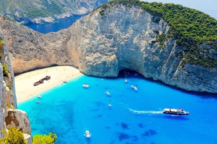 navagio bay shipwreck beach