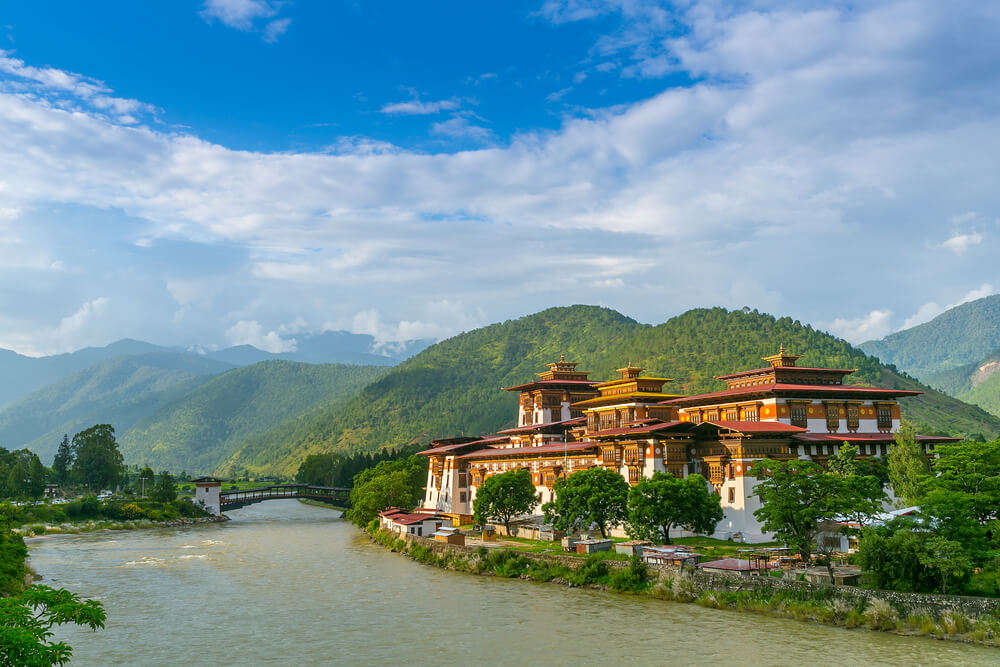 a beautiful old monastery by river side