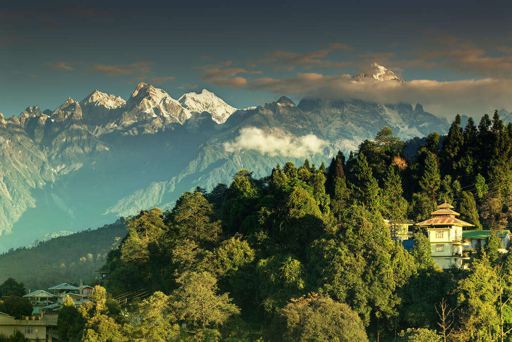 a small village in the mountains of Sikkim