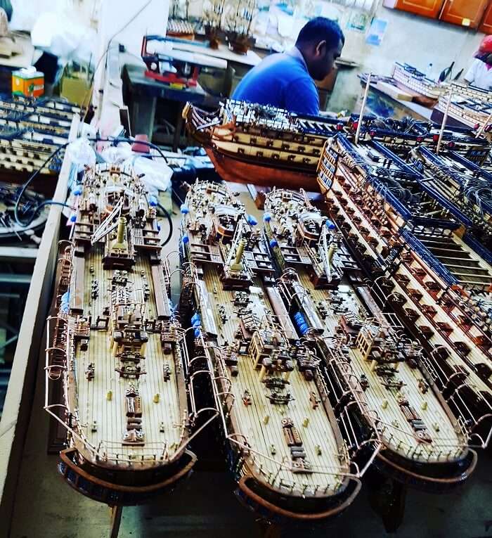 Ship model factory, Mauritius