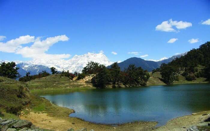 A view of Deoria Tal Lake near Chopta in Uttarakhand s
