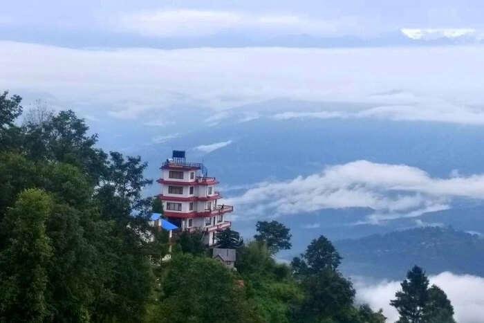 awesome views from hotel country villa in nepal