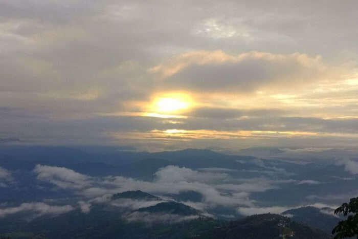 magnificent views from narayan's room in hotel country villa in nagarkot