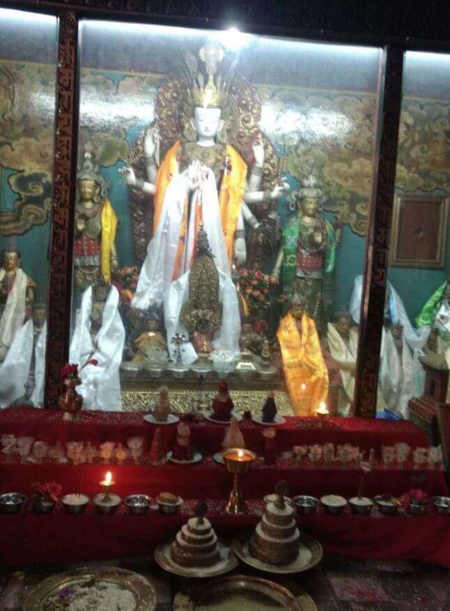 narayan visiting cave temple in nepal