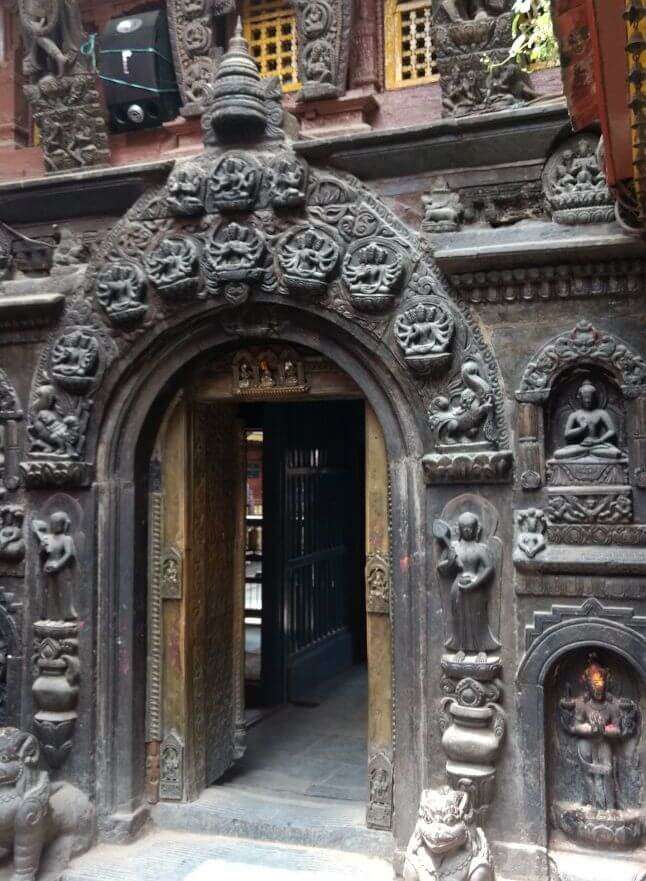 narayan visiting hindu temple in nepal