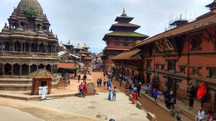 narayan shopping in nepal at local market