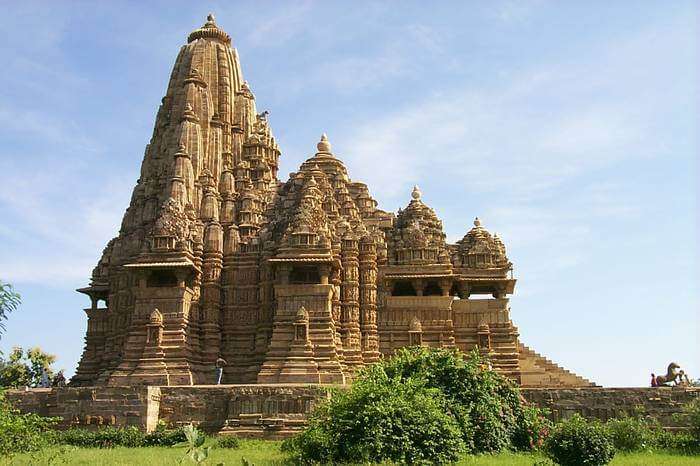 a stunning temple in khajuraho