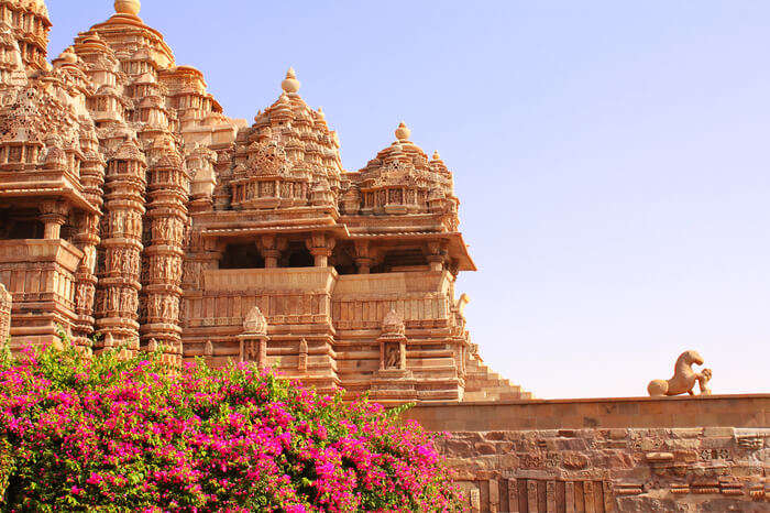 a beautiful temple of Khajuraho